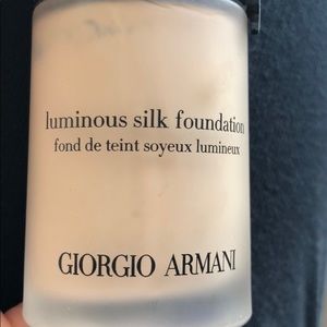 Georgia Armani luminous silk foundation.  5